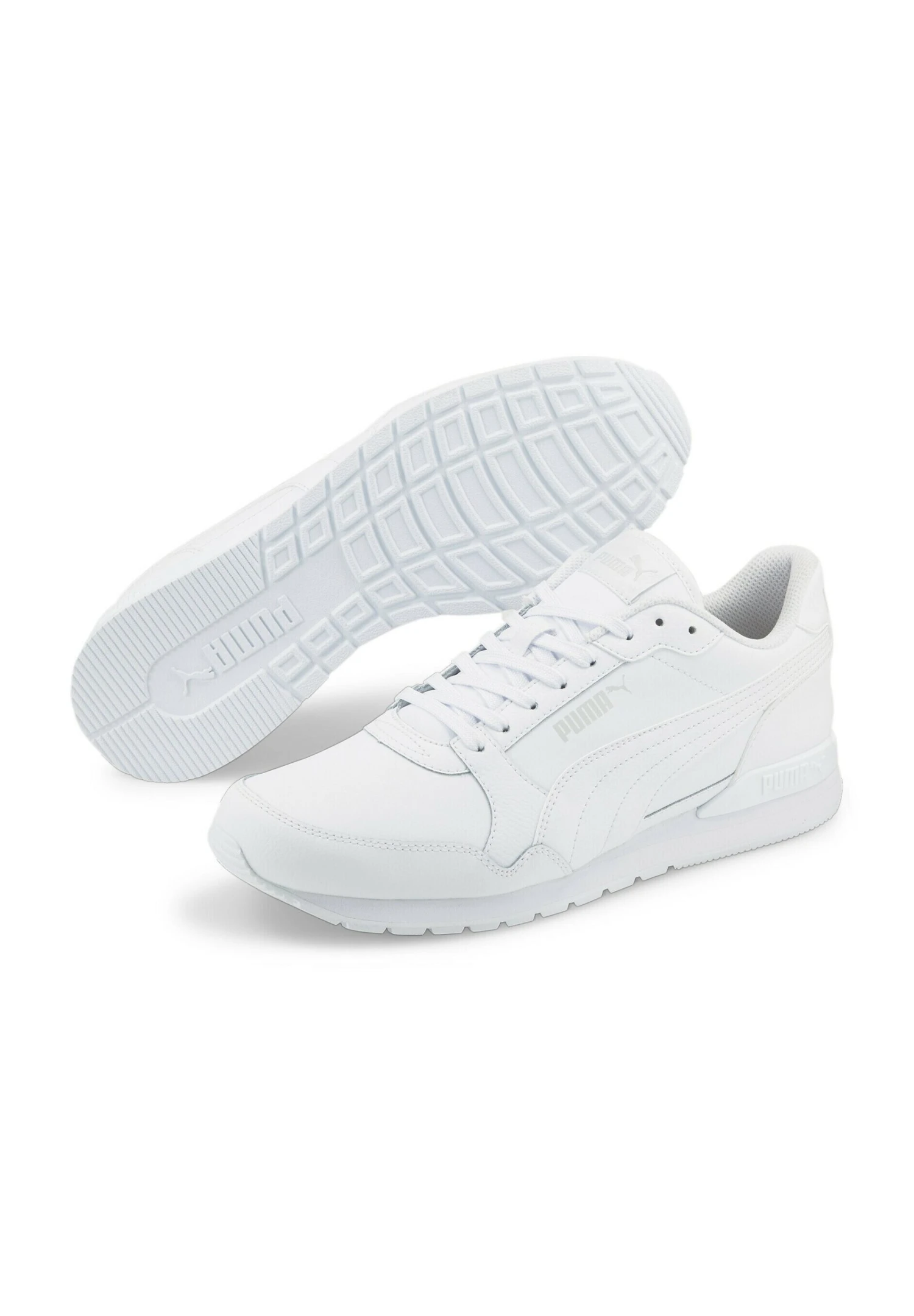 Puma St Runner V L - Sneakers Basse - White/White/Grey 7 Puma St Runner V L - Sneakers Basse - White/White/Grey - immagine 5