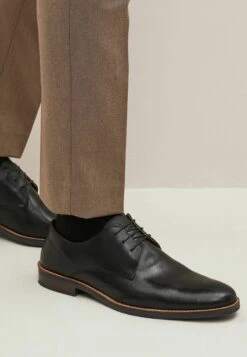 Next Leather Derby Shoes - Stringate Eleganti - Black