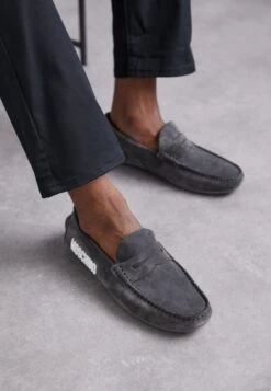 MOSCHINO DriverMocassiniCarbone Uomo Scarpe Basse 6MO12C017-G11