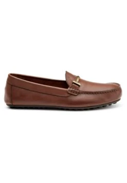 Driving With Clasp Detail - Scarpe Senza Lacci - Brown