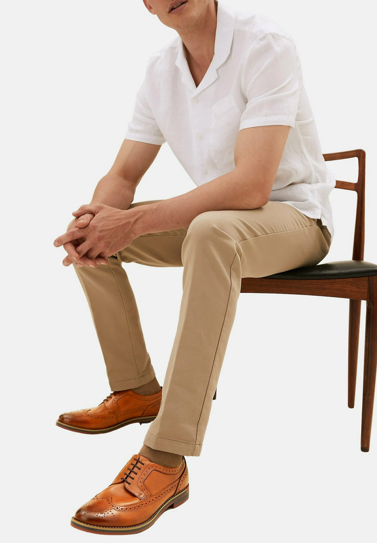 Marks & Spencer Trisole BroguesStringate ElegantiChestnut Uomo Scarpe Eleganti QM412M002-O11 3 Marks & Spencer Trisole BroguesStringate ElegantiChestnut Uomo Scarpe Eleganti QM412M002-O11