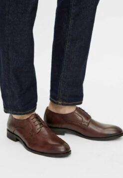 Bianco Biabyron Derby Stringate ElegantiDark Brown Uomo Scarpe Eleganti BJ012M00T-O14