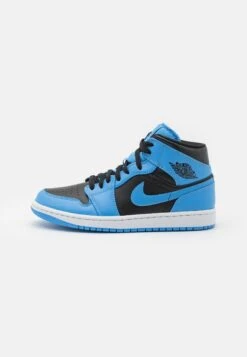 Air Jordan 1 Mid - Sneakers Alte - University Blue/Black/White