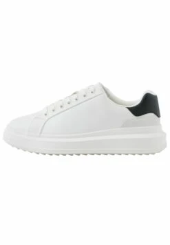 BERSHKA Contrast Chunky Sole - Sneakers Basse - White