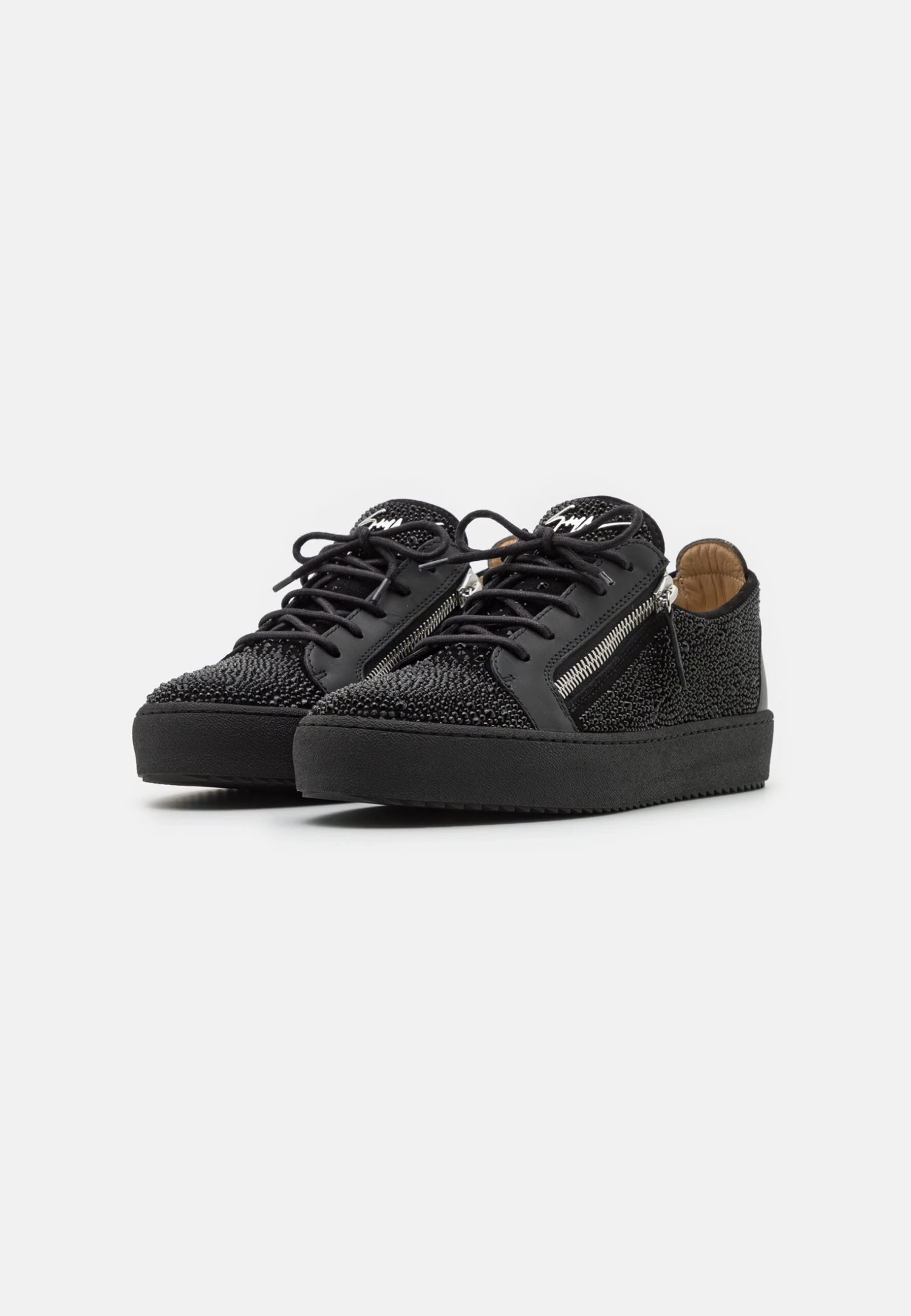 Giuseppe Zanotti Double Zip - Sneakers Basse - Nero 3 Giuseppe Zanotti Double Zip - Sneakers Basse - Nero - immagine 2
