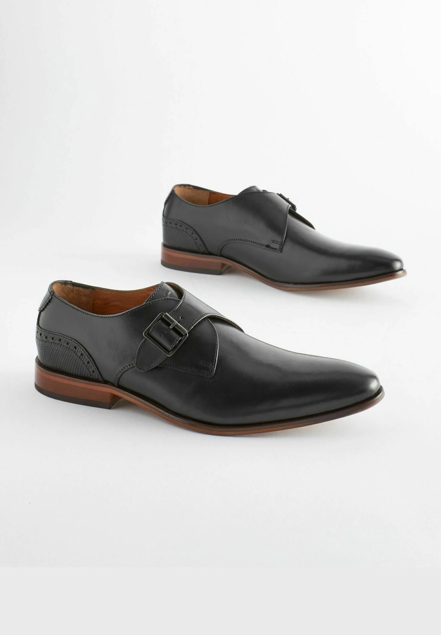 Next Leather Single Monk ShoesMocassini ElegantiBlack Uomo Scarpe Eleganti NX312C08I-Q11 4 Next Leather Single Monk ShoesMocassini ElegantiBlack Uomo Scarpe Eleganti NX312C08I-Q11 - immagine 2