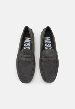 MOSCHINO DriverMocassiniCarbone Uomo Scarpe Basse 6MO12C017-G11 -Luce Scarpe Negozio 80125a591c554d6486e8cca89a3a1c5c