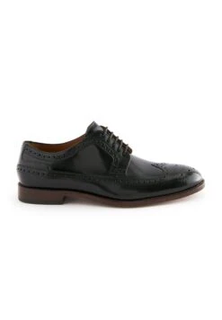 Next Hi-Shine Leather Brogues - Stringate Eleganti - Black