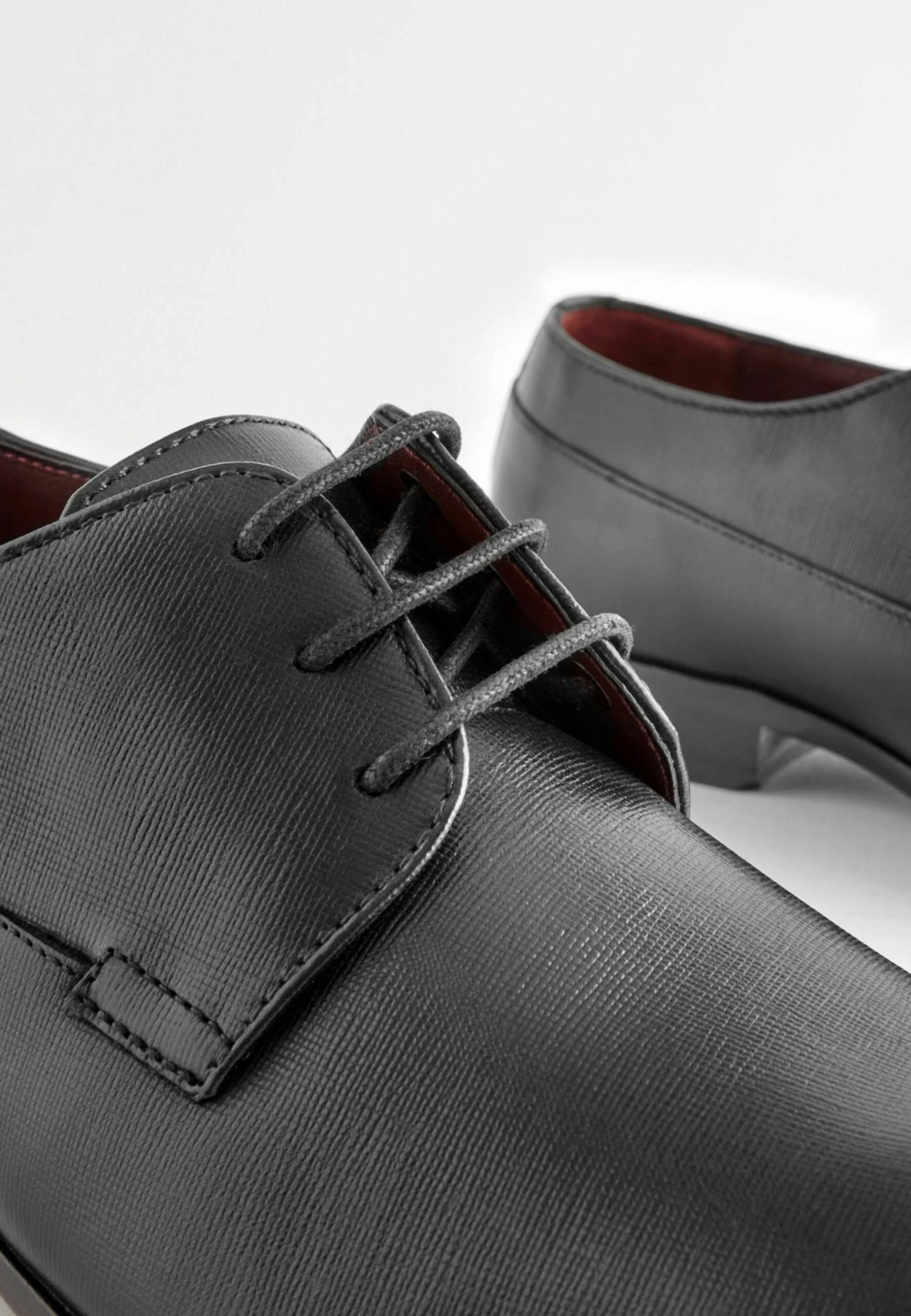 Next Signature Textured Leather Derby ShoesStringate ElegantiBlack Uomo Scarpe Eleganti NX312M0DC-Q11 6 Next Signature Textured Leather Derby ShoesStringate ElegantiBlack Uomo Scarpe Eleganti NX312M0DC-Q11 - immagine 4