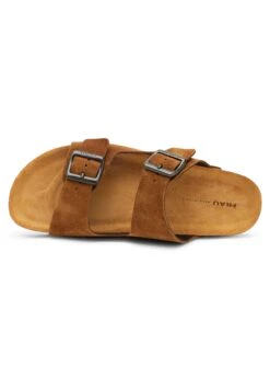 Double-Strap Sliders - Ciabattine - Brown -Luce Scarpe Negozio 96ac86d064ef4ee4aa18b330ffe739ab