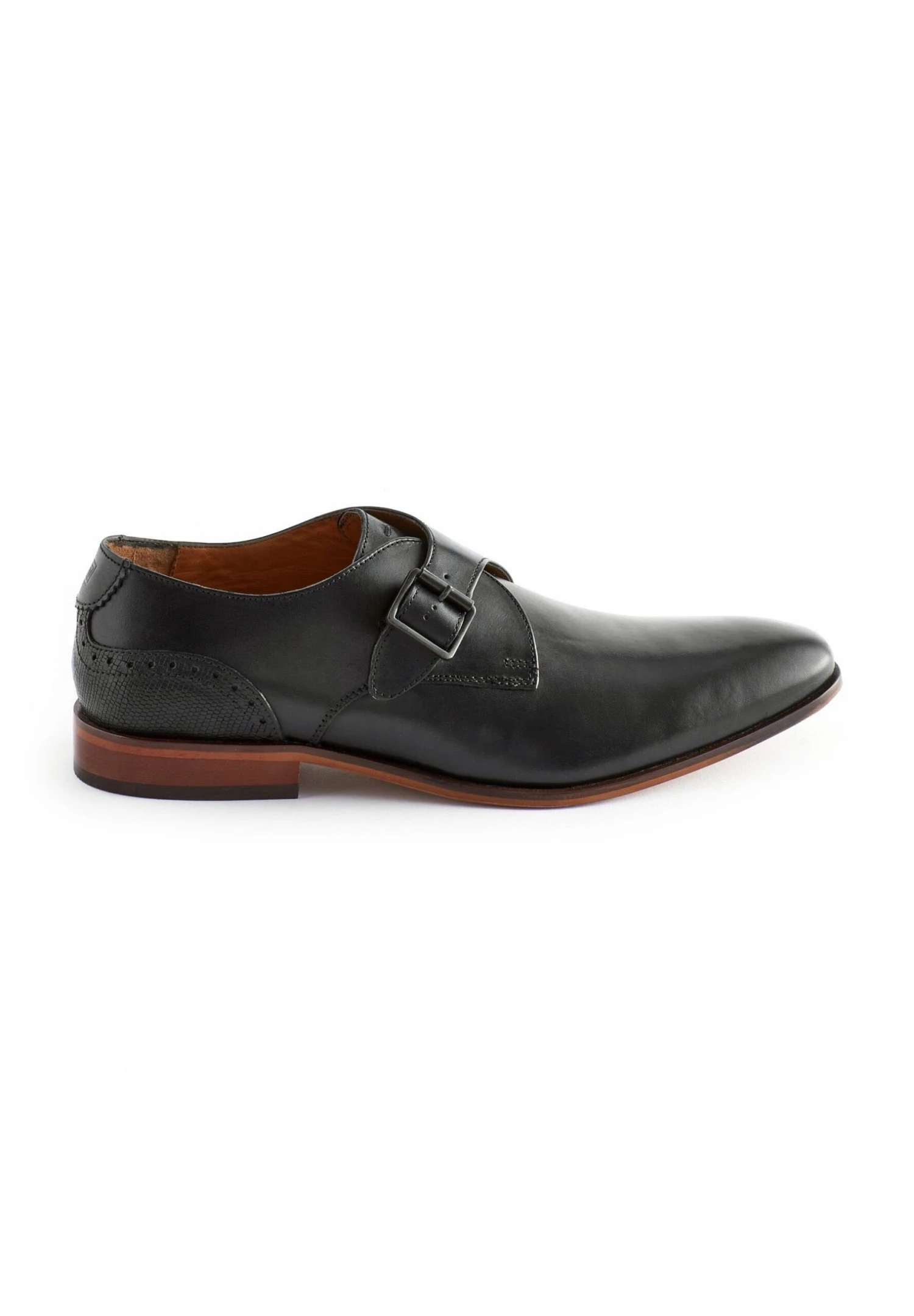 Next Leather Single Monk ShoesMocassini ElegantiBlack Uomo Scarpe Eleganti NX312C08I-Q11 3 Next Leather Single Monk ShoesMocassini ElegantiBlack Uomo Scarpe Eleganti NX312C08I-Q11