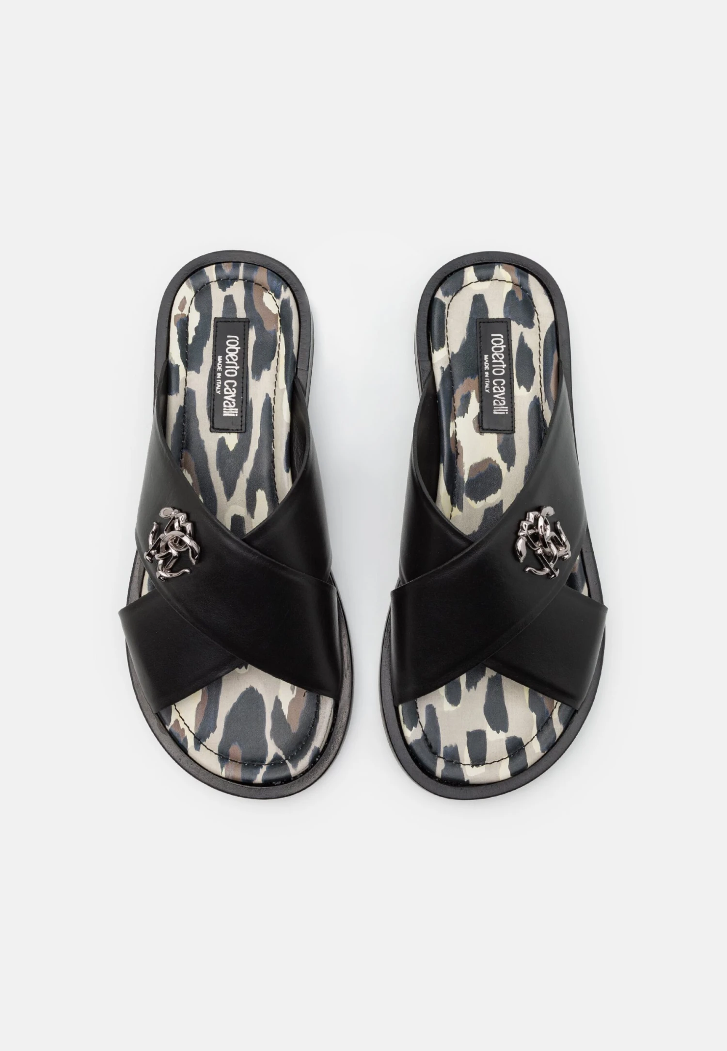 Roberto Cavalli CiabattineBlack Uomo Scarpe Aperte 1RO12G002-Q11 6 Roberto Cavalli CiabattineBlack Uomo Scarpe Aperte 1RO12G002-Q11 - immagine 4