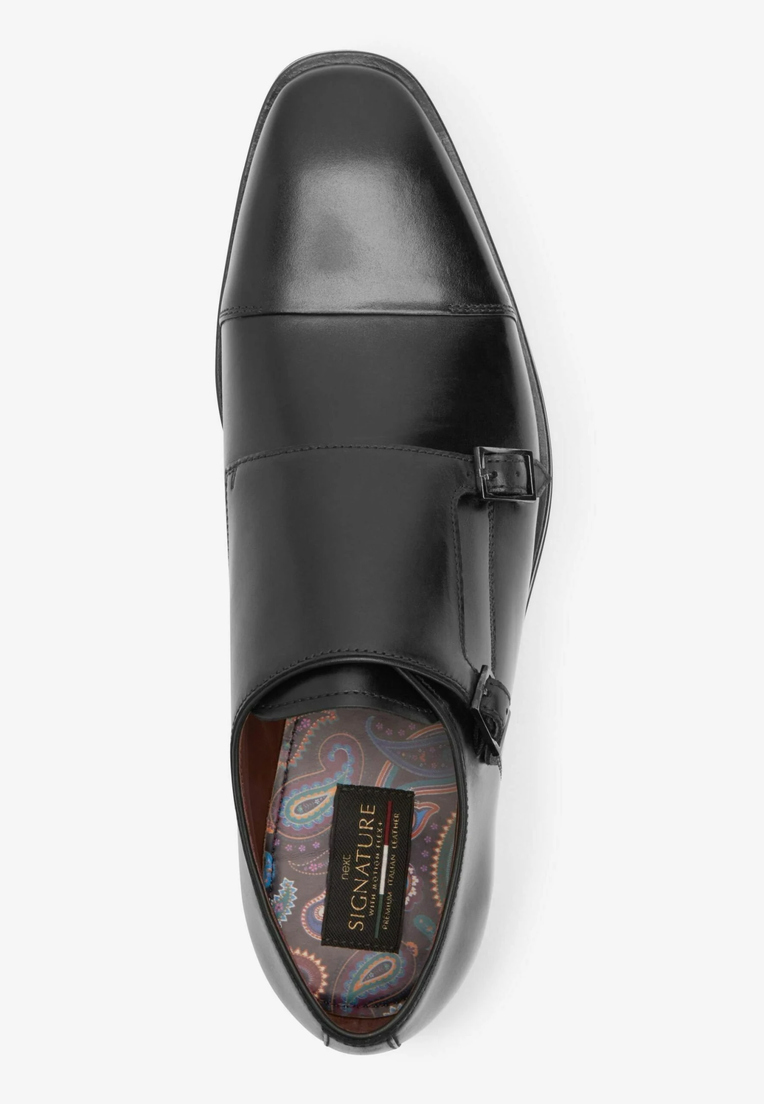 Next Signature Italian Leather Double Monk ShoesMocassini ElegantiBlack Uomo Scarpe Eleganti NX312C07L-Q11 6 Next Signature Italian Leather Double Monk ShoesMocassini ElegantiBlack Uomo Scarpe Eleganti NX312C07L-Q11 - immagine 4
