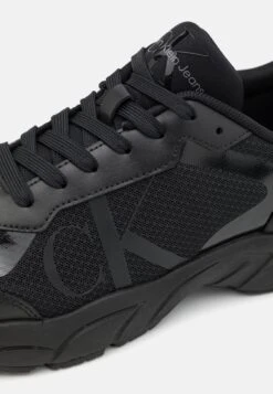 Calvin Klein Jeans Retro Tennis LaceupSneakers BasseTriple Black Uomo Sneaker C1812O06I-Q11 -Luce Scarpe Negozio c252a4525dce4dd882aa5587371e9728