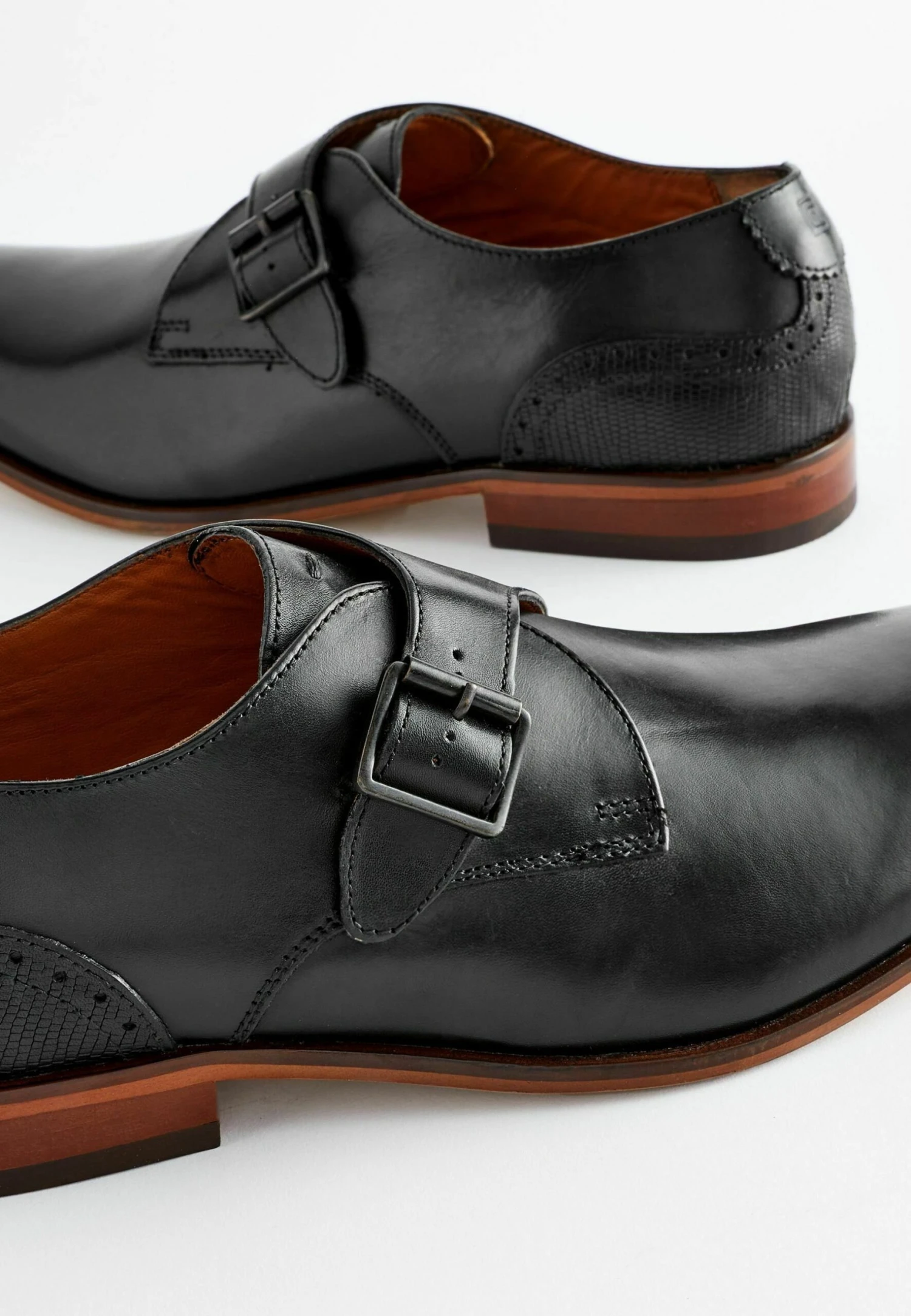 Next Leather Single Monk ShoesMocassini ElegantiBlack Uomo Scarpe Eleganti NX312C08I-Q11 6 Next Leather Single Monk ShoesMocassini ElegantiBlack Uomo Scarpe Eleganti NX312C08I-Q11 - immagine 4