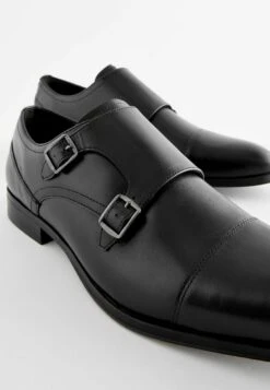 Next Leather Double Monk ShoesMocassini ElegantiBlack Uomo Scarpe Eleganti NX312C08H-Q11 -Luce Scarpe Negozio eb20351ef89d42d584f56bf89092ff72