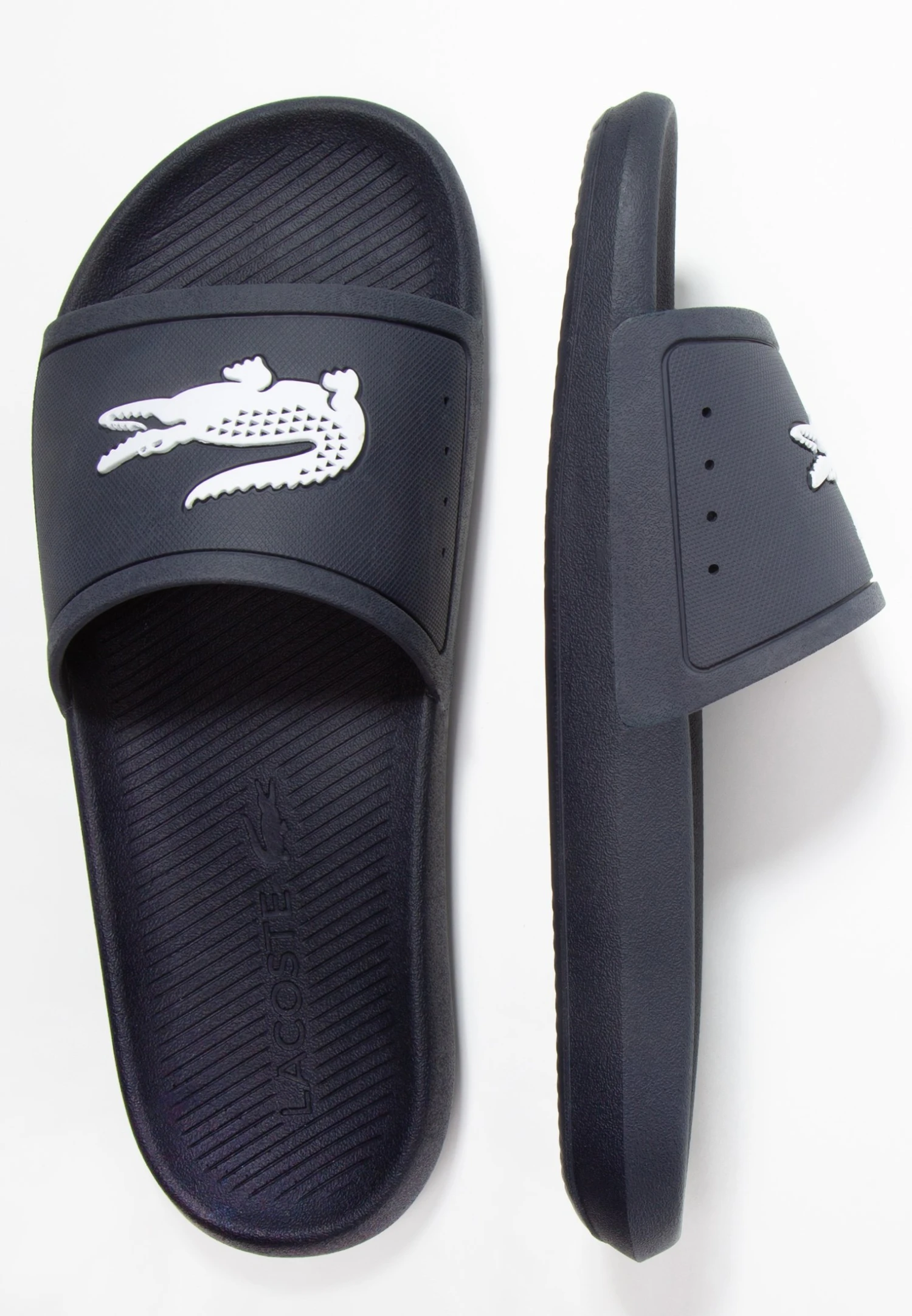 Lacoste Croco Slide - Ciabatte Da Mare - Navy 4 Lacoste Croco Slide - Ciabatte Da Mare - Navy - immagine 2