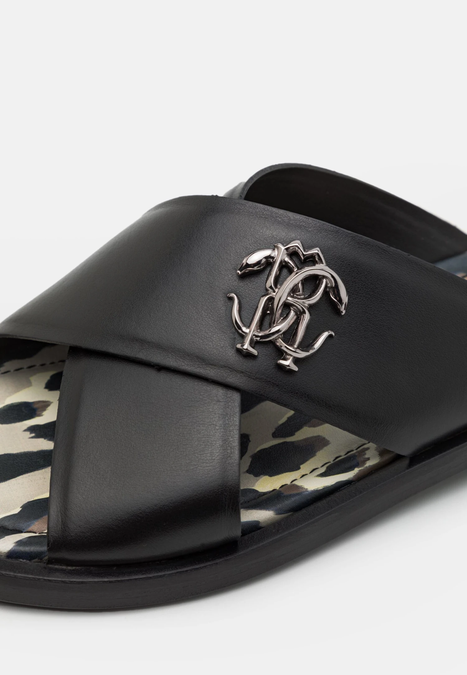 Roberto Cavalli CiabattineBlack Uomo Scarpe Aperte 1RO12G002-Q11 8 Roberto Cavalli CiabattineBlack Uomo Scarpe Aperte 1RO12G002-Q11 - immagine 6